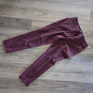 White House Black Market Maroon Trousers